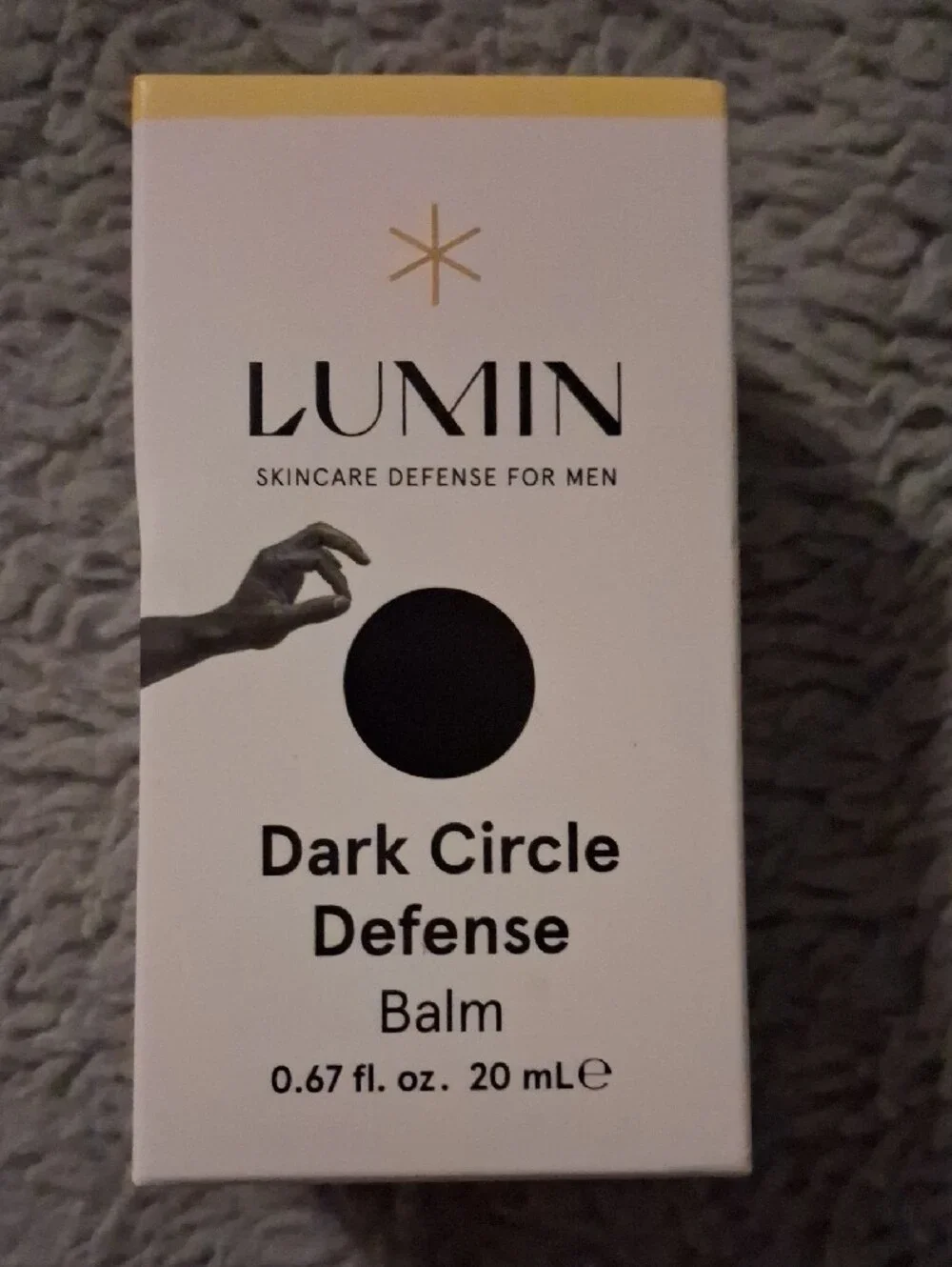 LUMIN Dark Circle Defense Balm - White with Yellow Trim